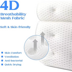 Luxury Bath Spa Pillow with Air Mesh Technology for Neck, Head, and Back Support