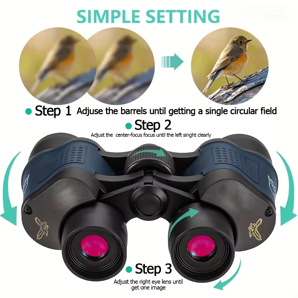 Ultra Vision 60x60 HD High-Power Binoculars for Outdoor Enthusiasts