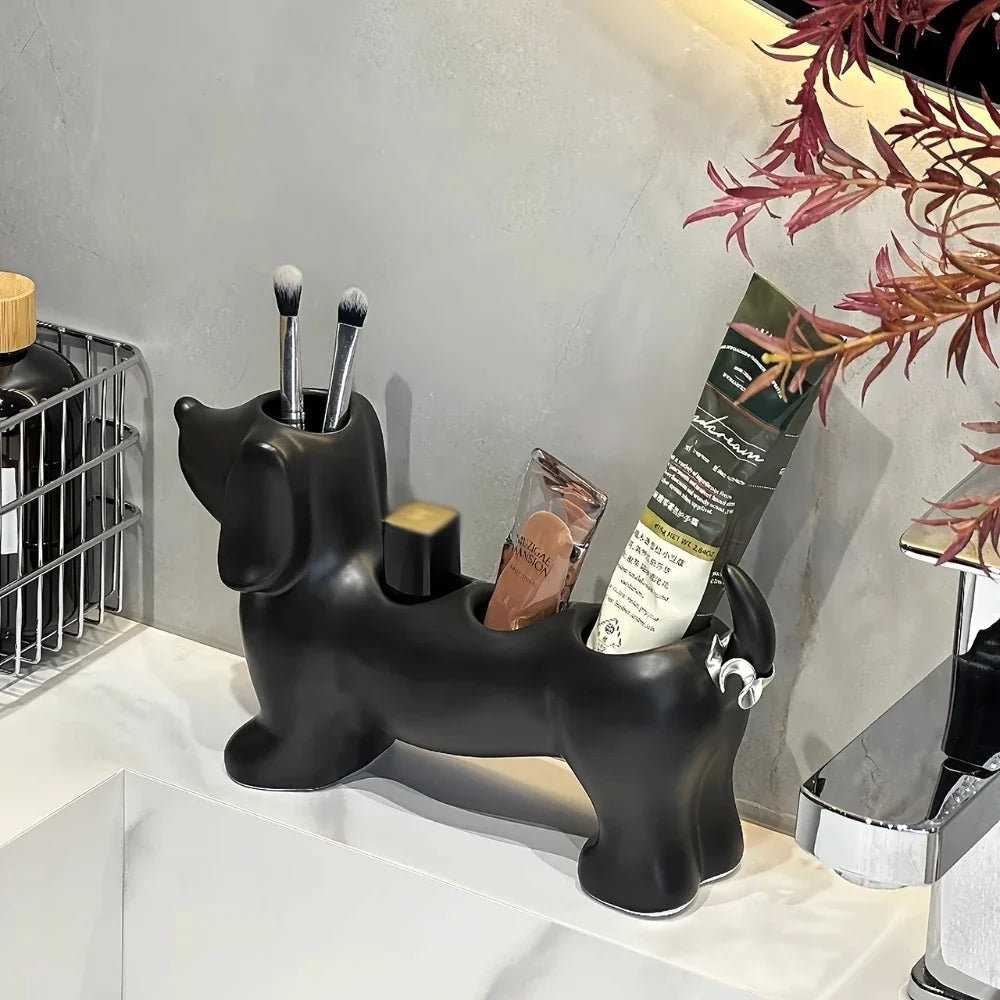 Sausage Dog Multi-Purpose Bathroom Organizer