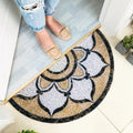 FloraMat - Elegant Half-Round Doormat for Your Home