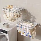 Wall-Mounted Folding Dryer AeroFold | Space-Saving Clothes Dryer & Towel Holder | Windproof & Load-Bearing | Foldable