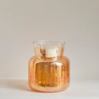 Gold Coat Glass Vase