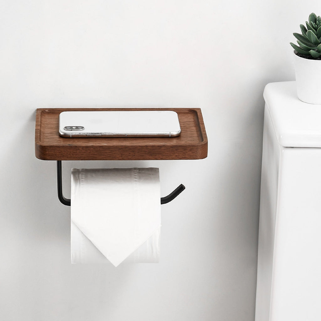 WoodEase Holder – Stylish Wooden Toilet Roll Holder