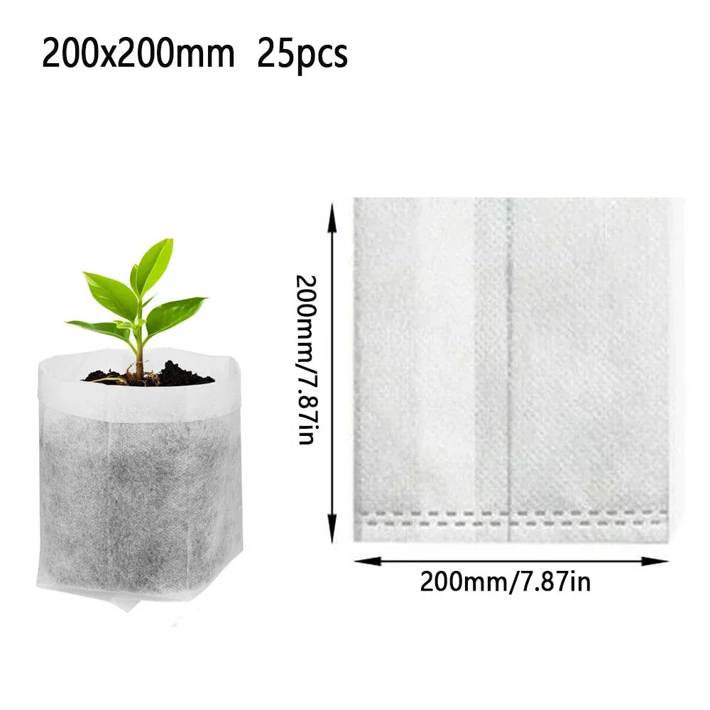 Rootiva Plant Bags | Breathable & Biodegradable | For Vegetables, Flowers & Seedlings