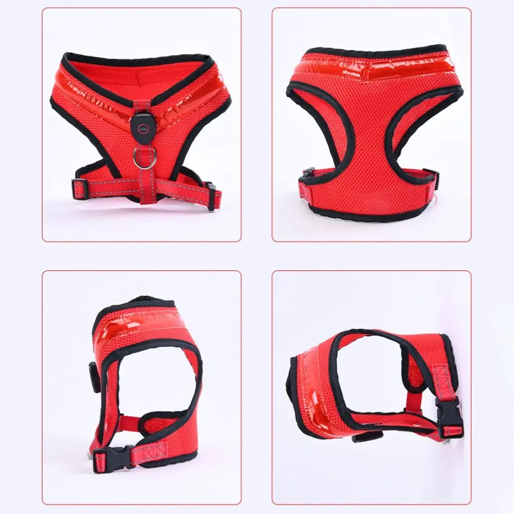LED Dog Harness USB rechargeable & adjustable