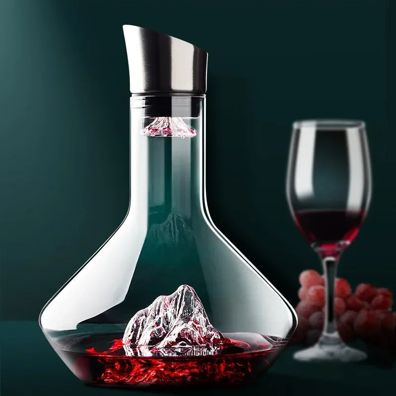 1500ml Iceberg Decanter Creative lead-free crystal material luxury high-quality home red wine wine distributor decanter wine jug