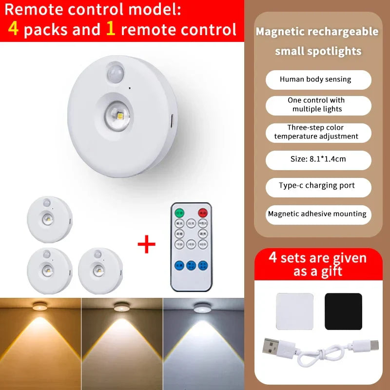 LumoLine | PIR Motion Detector LED Light | Dimmable & Rechargeable | Wireless