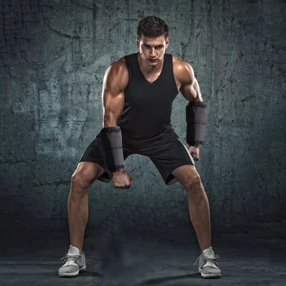 Adjustable Weighted Wristbands for Strength and Fitness Training