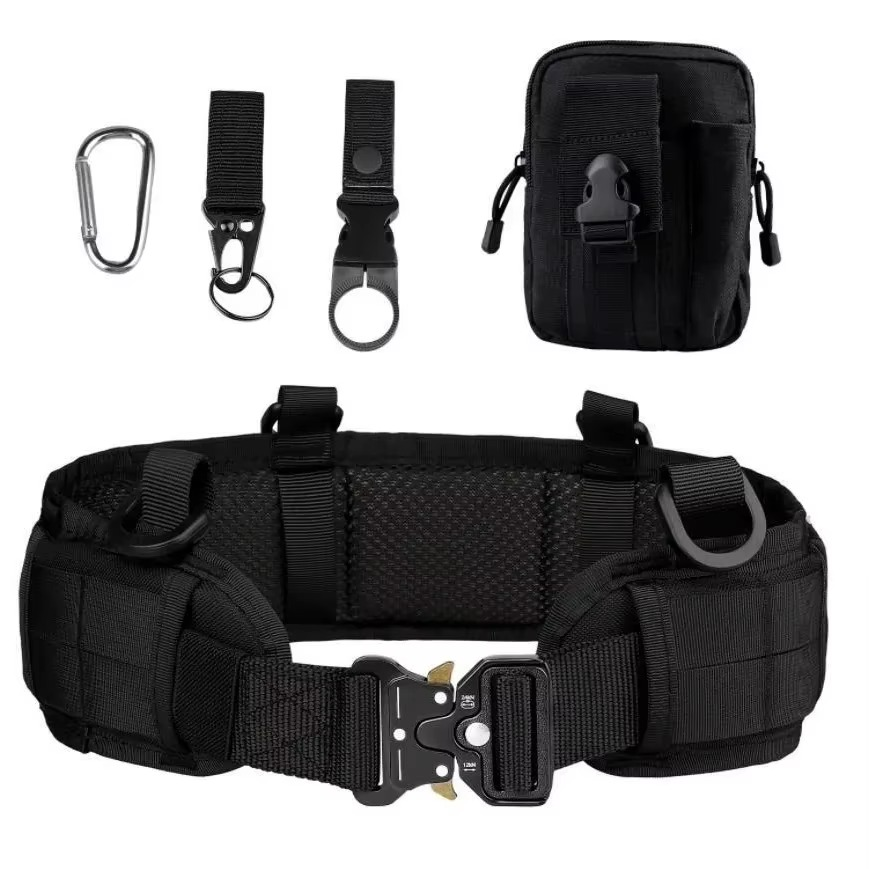 Tactical Quick Release Nylon Belt with Metal Buckle for Outdoor Sports