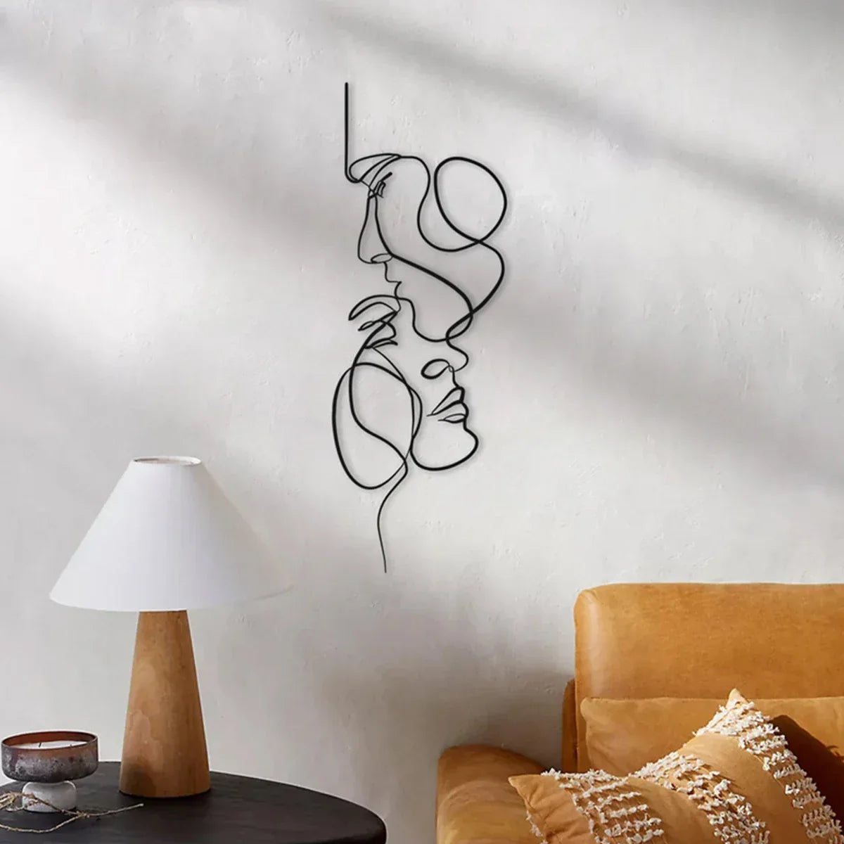 Black Metal Wall Art | Abstract Wall Sculpture