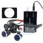 Advanced 5W LED Dental Loupes with Dual Magnification and Adjustable Headlight