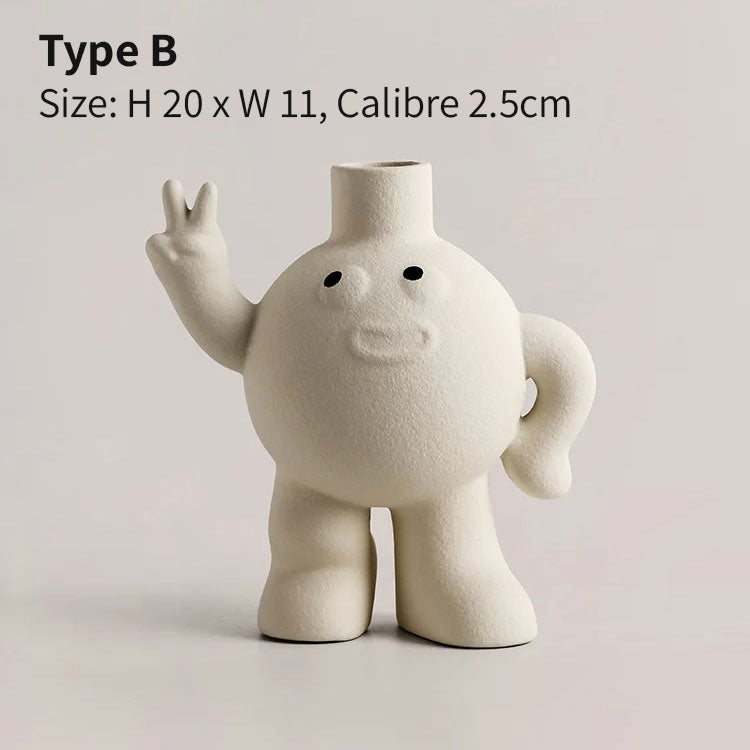 Character Ceramic Vase