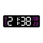TimeGlow Clock - Slim Digital Alarm Clock with Temperature & Calendar