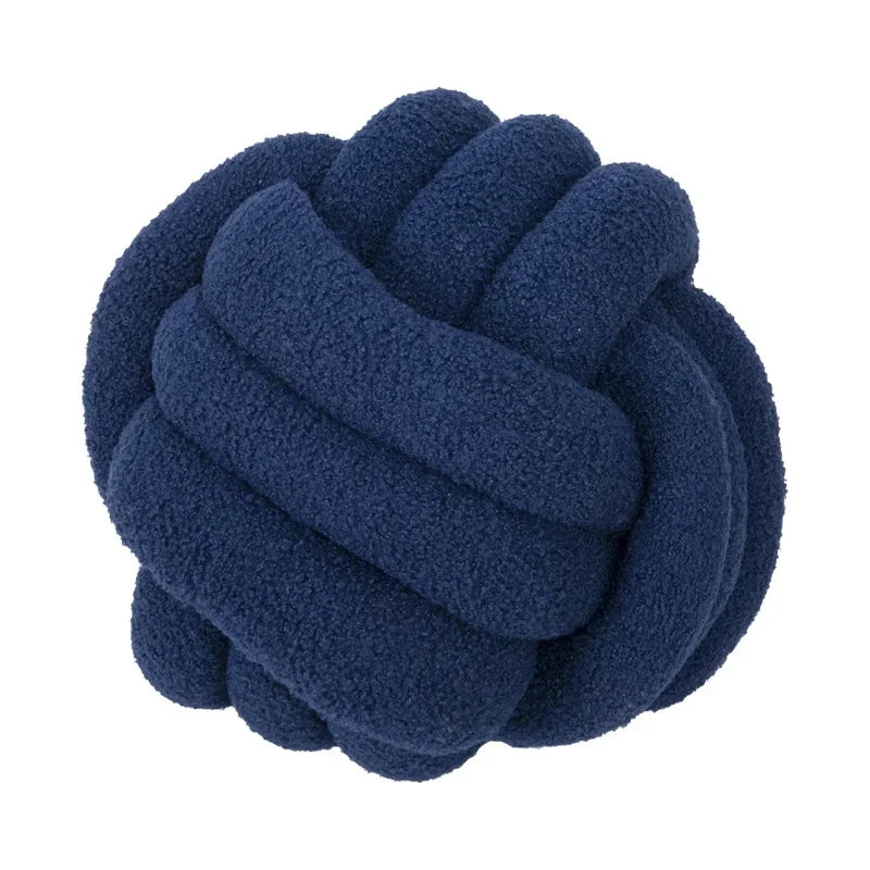 Boucle Rope Knot Ball Cushion