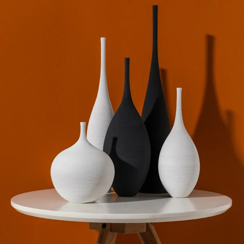 Pattern of tranquility among ceramic shapes