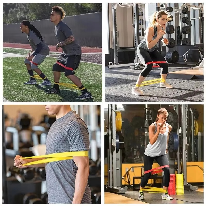 Portable Resistance Bands for Strength Training Yoga Pilates and Home Workouts