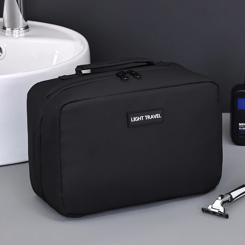 Packvard Men's Toiletry Bag Travel | 24×16×11 cm | Water-repellent & Tear-resistant | With Carry Handle & Plenty of Storage