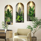 Verdeco wall stickers | wall sticker plants 3D | watercolor look | self-adhesive & residue-free | living & bedroom decor