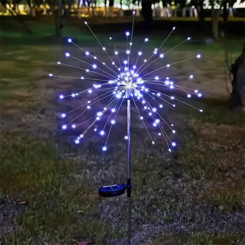 Enchanting Solar LED Fireworks Garden Light - 90/150 LED Waterproof Outdoor String Lamp