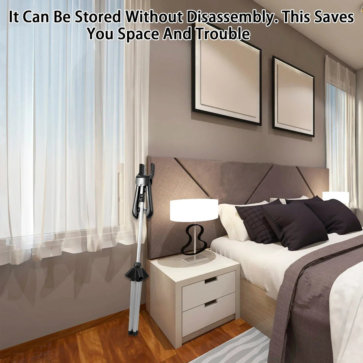 Adjustable Telescope Steam Stand for Clothing – Foldable & Portable