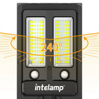 HelionGuard ProLight 12000 Solar-LED Spotlight with Remote Control | Motion Sensor up to 30 m | 3000 lm | IP65 | For Garden, Garage & Yard Lighting