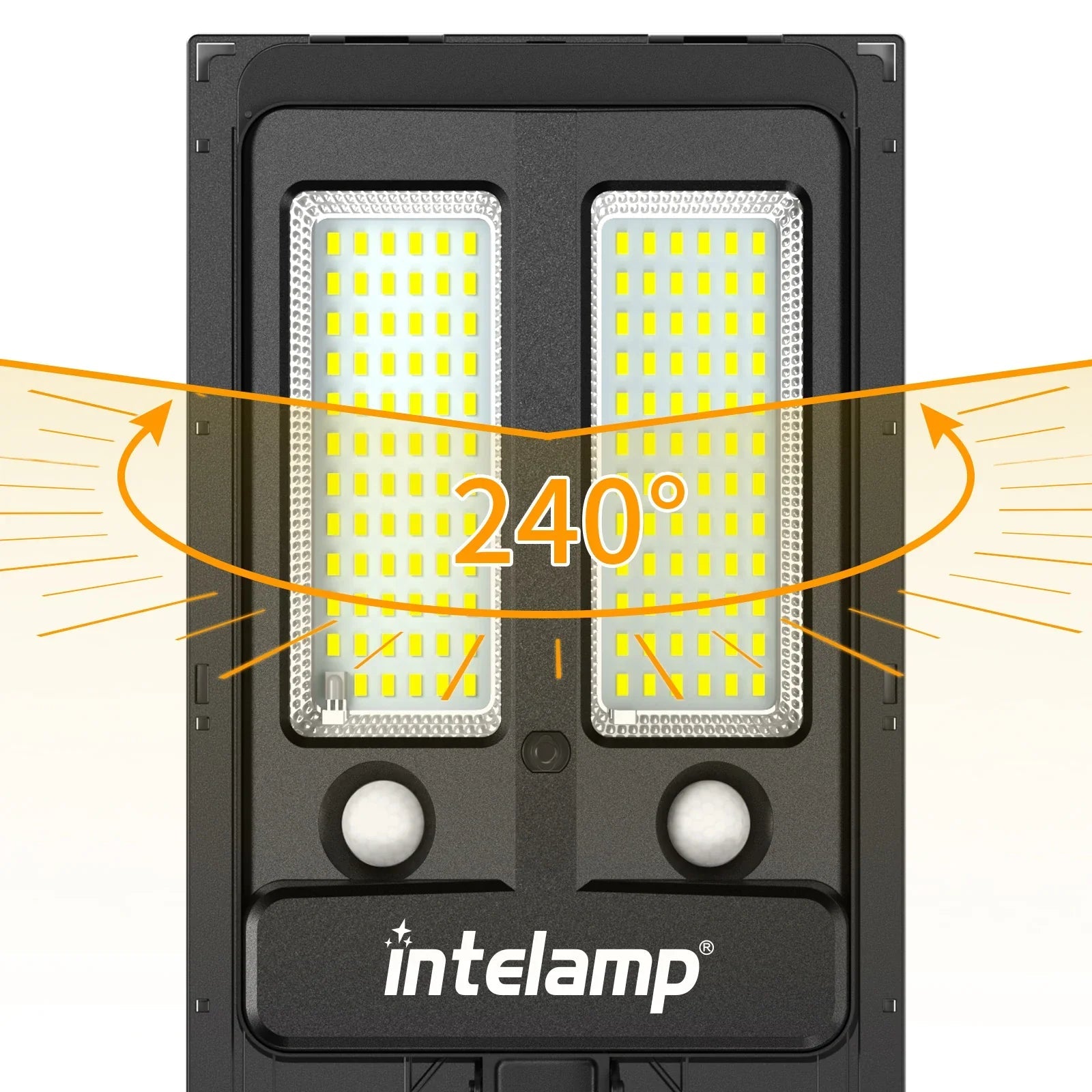 HelionGuard ProLight 12000 Solar-LED Spotlight with Remote Control | Motion Sensor up to 30 m | 3000 lm | IP65 | For Garden, Garage & Yard Lighting