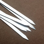 GrillMaster Pro Grill Skewers | Extra Long Stainless Steel Skewers with Wooden Handle | Set of 6