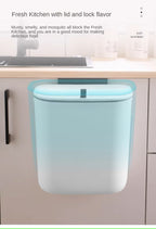 Practical Kitchen Trash Can For Wall Mounting – Swiveling Garbage Bin For Kitchen, Bathroom And Office