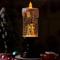 Snowfall Crystal Christmas Candle Light