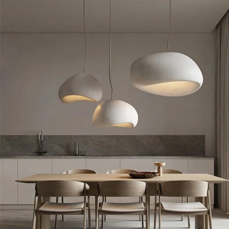 Japanese Wabi-Sabi Modern Minimalist Dining Room Chandelier Living Room & Bedroom Bar Hanging Decoration Lamp