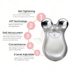 Dual-Head RF & EMS Microcurrent Facial Rejuvenation Device