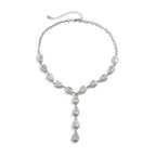 Modern Stone Inspired Lariat Necklace