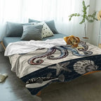 Octopus Shell Starfish Throw Blanket
