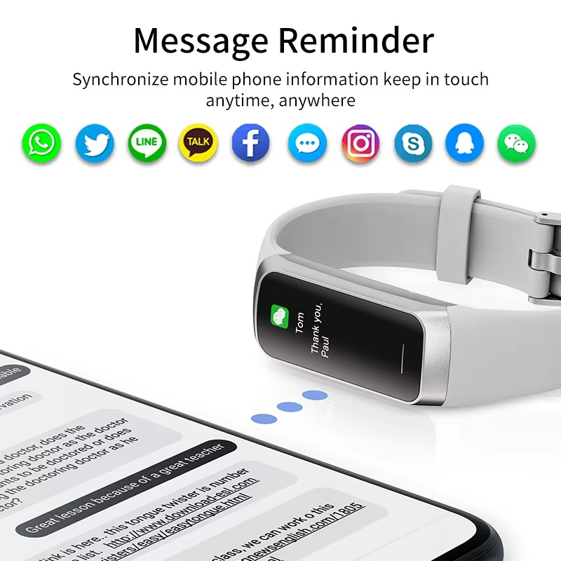 Smart Fitness Watch for Men and Women with Waterproof Design and Health Tracking