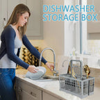 DishEase Cutlery Basket | Foldable & Universal | Sturdy & Heat Resistant | For Dishwasher