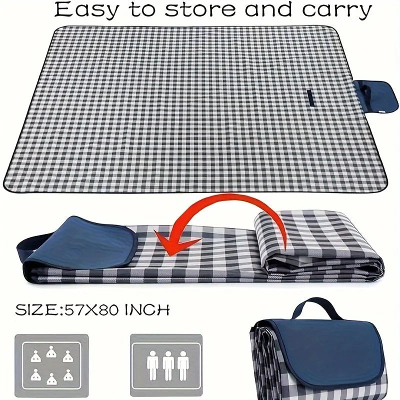 Campiora Picnic Blanket | Water- & Sandproof | 203 x 145 cm | For Outdoor & Home