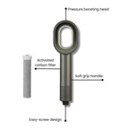 AquaGlow Beauty Filter Showerhead – High pressure, water-saving and purified showering – round handheld model
