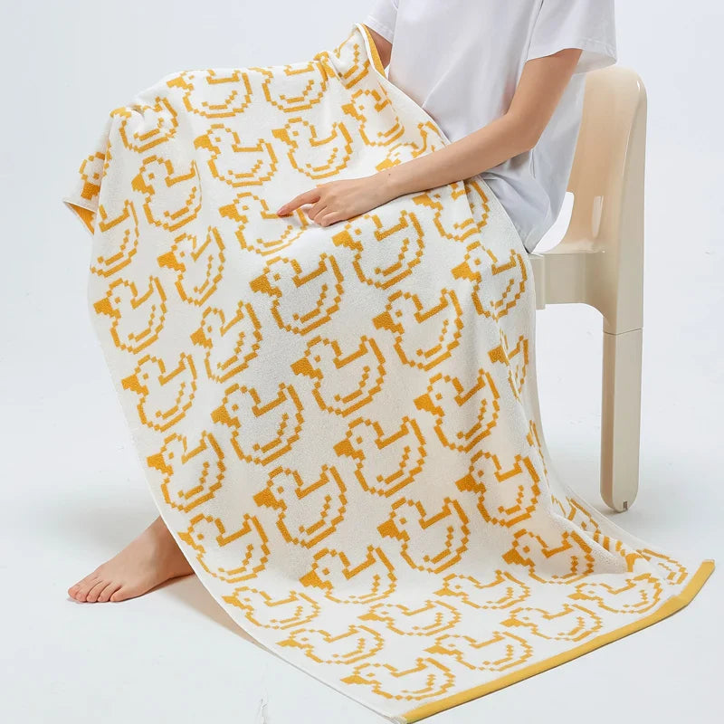 Reversible Animal Print Cotton Towel