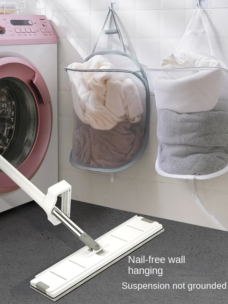 HangFold Laundry Basket | Wall-mounted & Foldable | Breathable & Portable | 30×18×40 cm