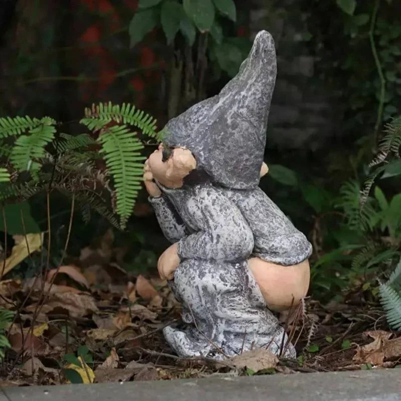 Funny Gnome Figurine Made of Resin for Garden and Lawn