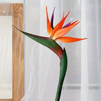 Floriva 3 Piece Set Artificial Strelitzias | Bird of Paradise Flowers | 24.5 cm Long Stems | Decoration for Home, Office & Events