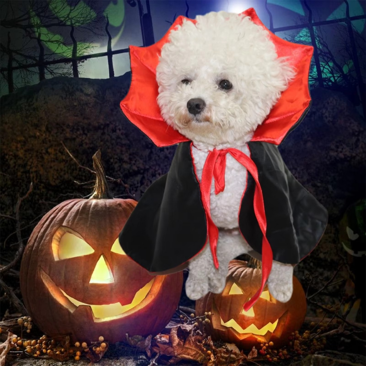 Halloween Cape Costume for Cats and Small Dogs – Soft Cloak for Pet Cosplay and Holiday Parties