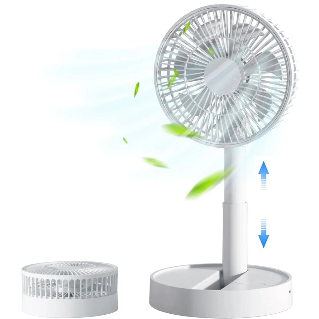 Folding Fan AeroFold | 4-Stage USB Fan with Timer | Compact & Quiet | For Indoor & Outdoor