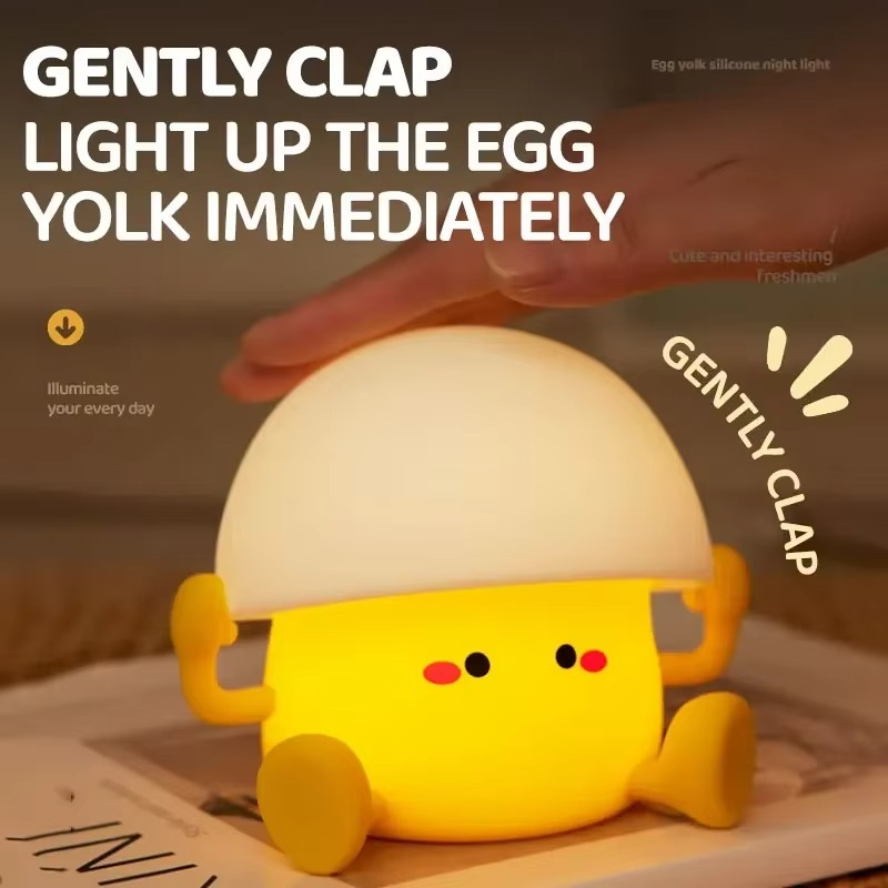 Charming Mushroom & Egg Yolk LED Night Light