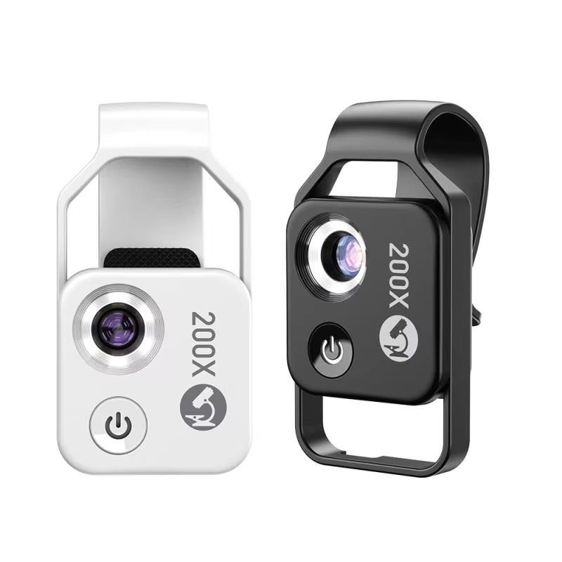 200X Zoom Professional Microscope Lens for Smartphones with Clip