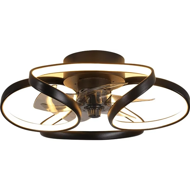 Stylish LED Ceiling Fan Chandelier with Remote & App Control for Modern Home