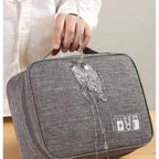 ORGAZIP Tech Organizer | Large Cable Bag for Travel | Waterproof & Multifunctional | For Power Banks, Cables & Accessories