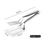 Stainless Steel Double-Sided Cooking Spatula Clamp Tool
