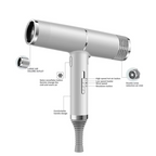 Professional High-Power Negative Ion Hair Dryer with Air Nozzle for Home and Salon Use