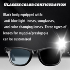 Smart Camera Glasses with Photo, Video, Translation, and Bluetooth Audio